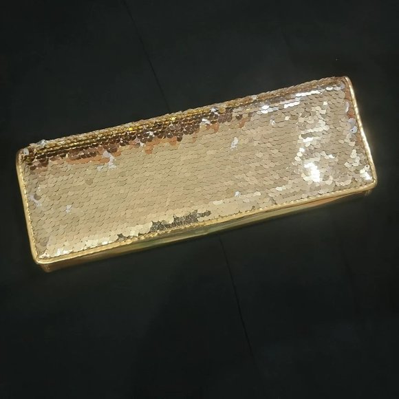 ALDO Gold Sequined Clutch - NWT - Picture 5 of 6